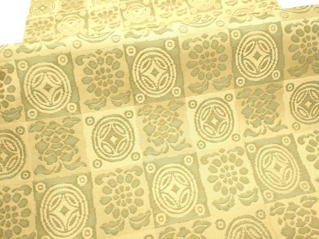 平和屋着物●六通柄袋帯 遠州七宝 正絹 逸品 CABH4925hy