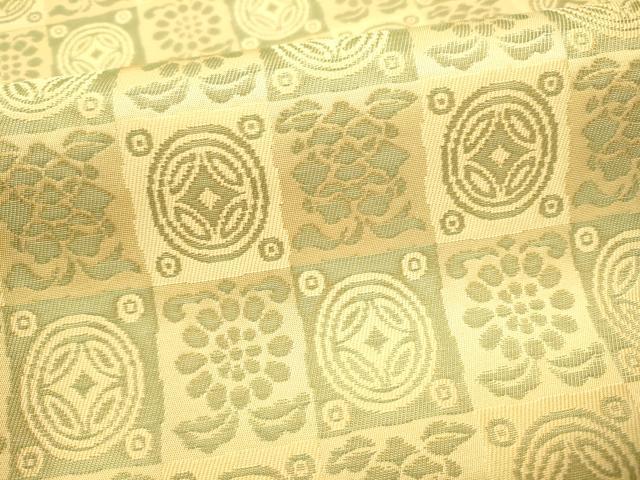 平和屋着物●六通柄袋帯 遠州七宝 正絹 逸品 CABH4925hy