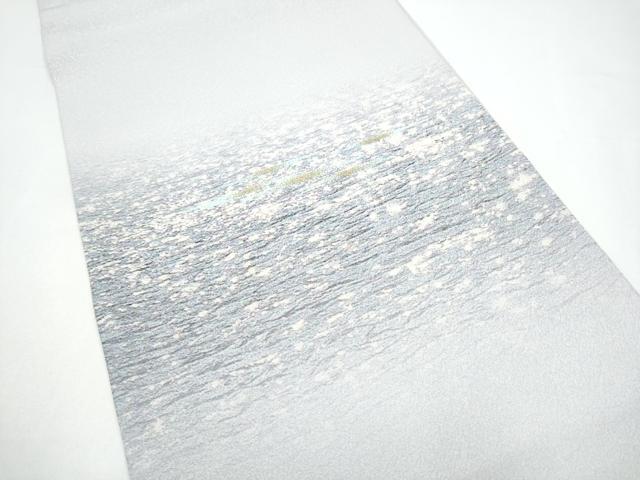 平和屋着物●中国三大刺繍 相良刺繍 太鼓柄袋帯 霞文 正絹 逸品 CABH4939hy
