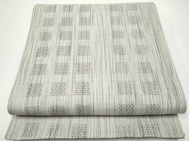 平和屋着物●両面 全通柄袋帯 幾何学文様 正絹 逸品 CABH4941hy