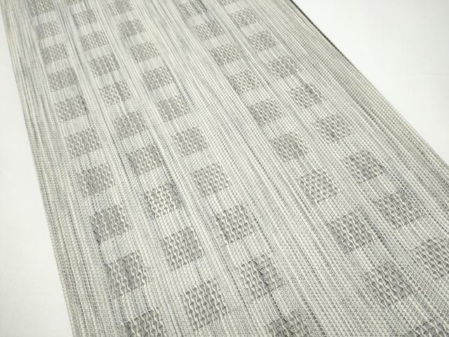 平和屋着物●両面 全通柄袋帯 幾何学文様 正絹 逸品 CABH4941hy