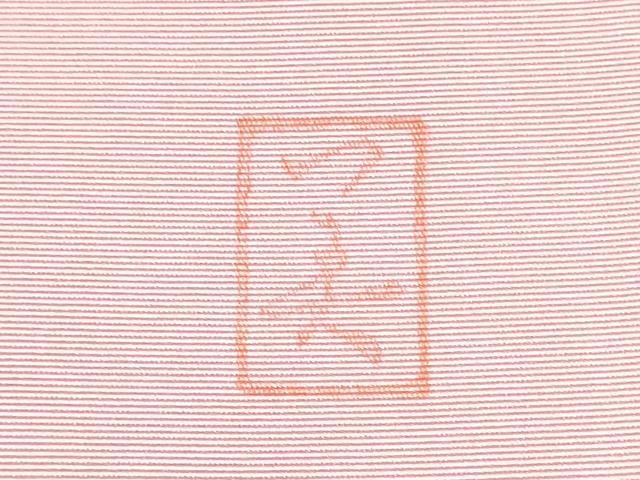 平和屋着物●塩瀬 太鼓柄袋帯 作家物 陶器花文 金彩 正絹 逸品 CABH4942hy
