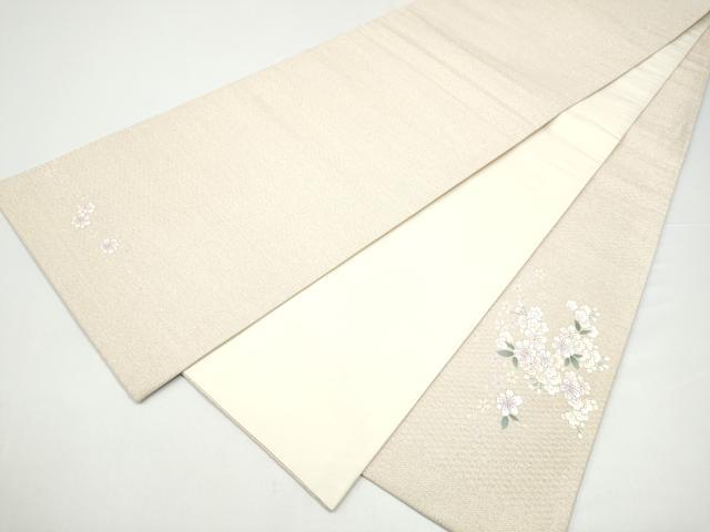 平和屋着物●太鼓柄袋帯 舞桜文 金銀彩 正絹 逸品 CABH4943hy