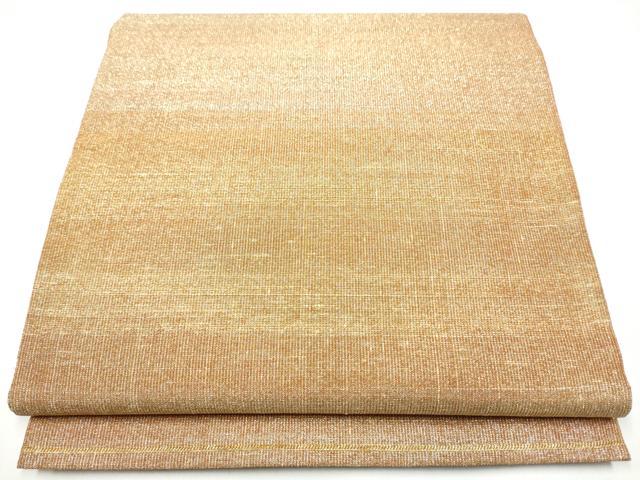 平和屋着物●桝屋高尾 (ねん金綴錦) 全通柄袋帯 段霞文 金糸 正絹 逸品 CABH4954hy