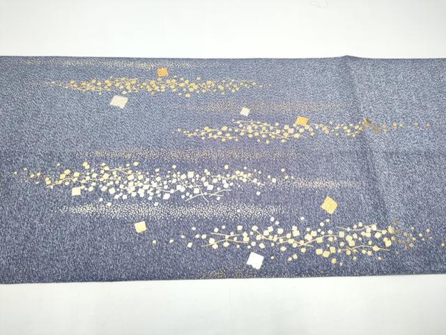 平和屋着物●金彩友禅 卓越技能者・名工・和田光正 太鼓柄袋帯 綴れ 箔散らし 金糸 正絹 逸品 CABH4968hy
