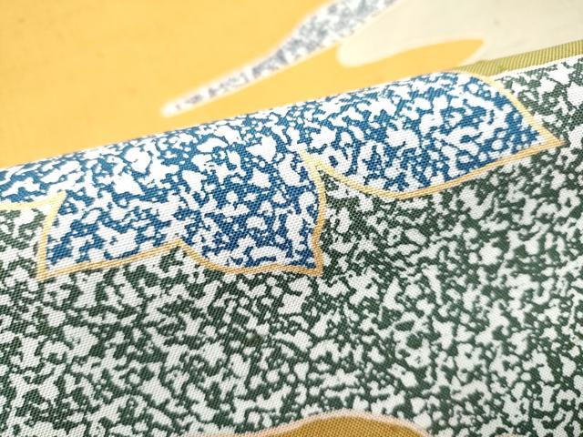 平和屋着物●染色の魔術師 染乃座・大久保玄才 そめのざ玄才 太鼓柄袋帯 紬地 幾何学文様 金彩 正絹 逸品 CABH4987hy