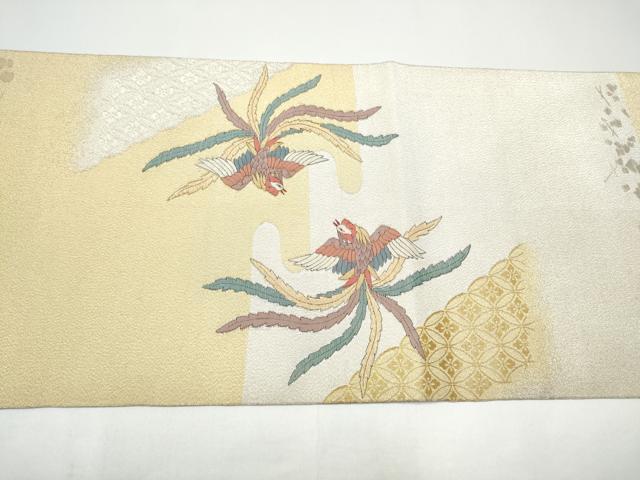 平和屋着物●爪掻き本綴れ 六通柄袋帯 人物風景文 金銀糸 正絹 逸品 CABH4996hy