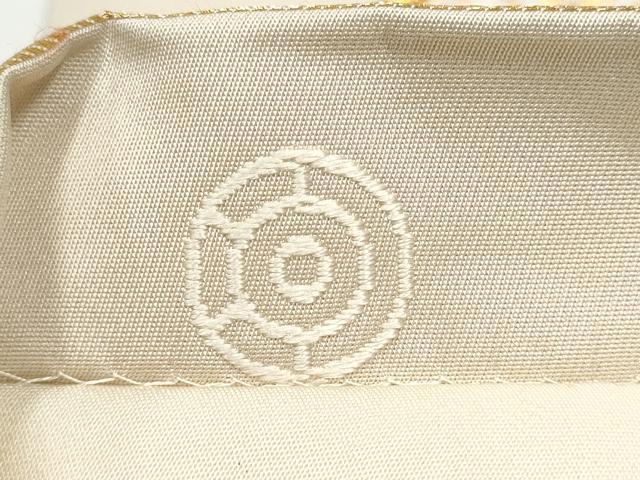 平和屋着物●西陣 河合美術織物謹製 六通柄袋帯 唐織 扇面草花文 正絹 逸品 CABH5008hy