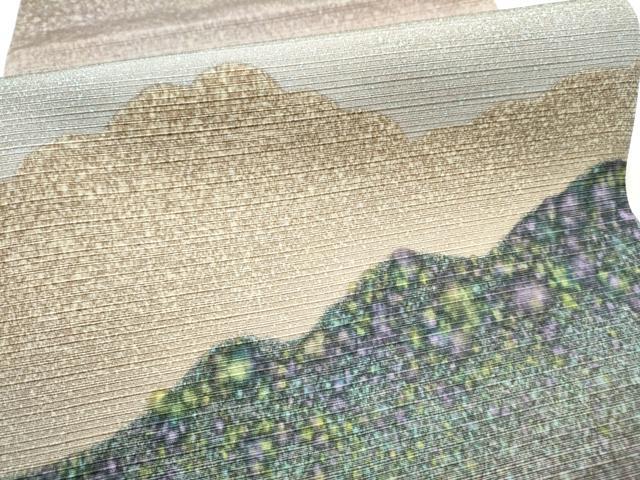 平和屋着物●両面 太鼓柄袋帯 作家物 霞文 正絹 逸品 CABH5013hy