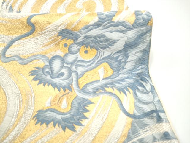 平和屋着物●六通柄袋帯 唐織 龍 金銀糸 正絹 逸品 CABH5020hy