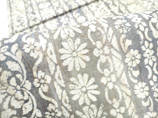 平和屋着物●全通柄袋帯 花間道 金通し地 正絹 逸品 CABH5049hy