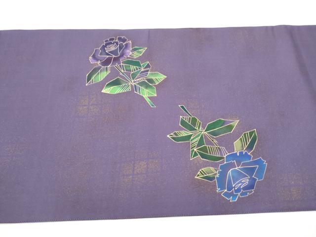 平和屋着物●太鼓柄袋帯 薔薇 金彩 正絹 逸品 CABH5052hy