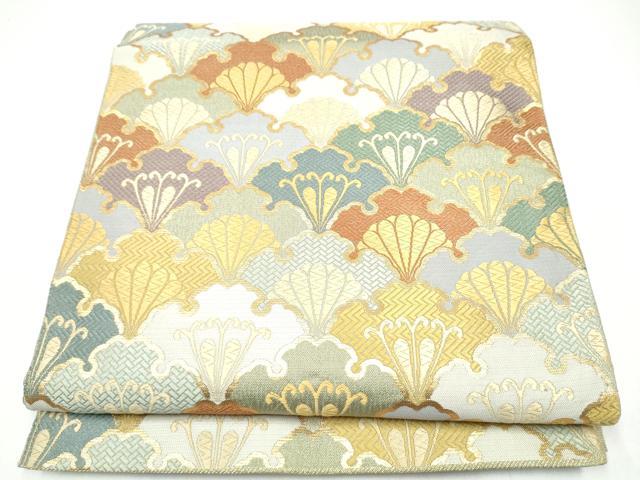 平和屋着物●六通柄袋帯 唐織 大和錦 金糸 正絹 逸品 CABH5062hy