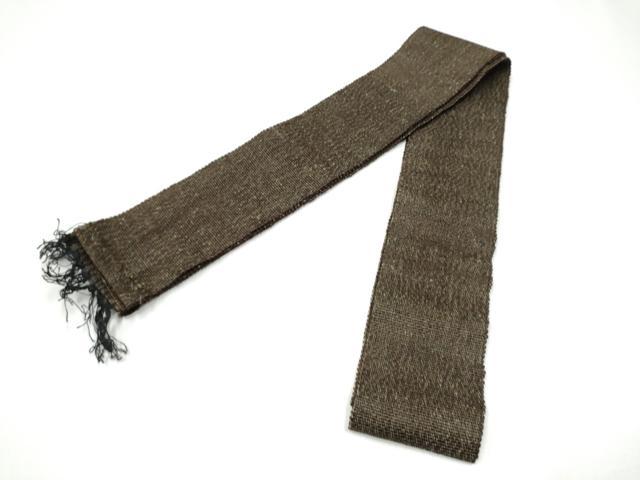 平和屋着物●男性 角帯 霞文 一重帯 正絹 逸品 CABH5063hy