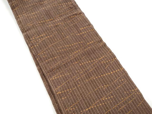 平和屋着物●男性 両面 角帯 縞 綿 逸品 CABH5075hy
