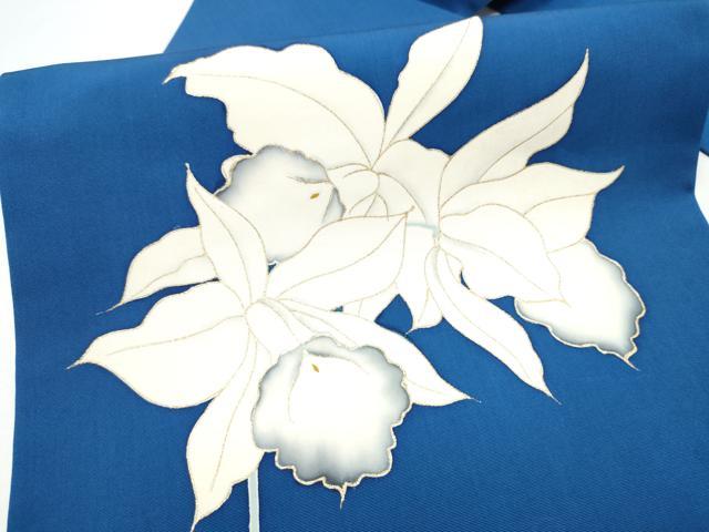 平和屋着物●塩瀬 九寸名古屋帯 枝花文 金彩 正絹 逸品 CABH5102hy