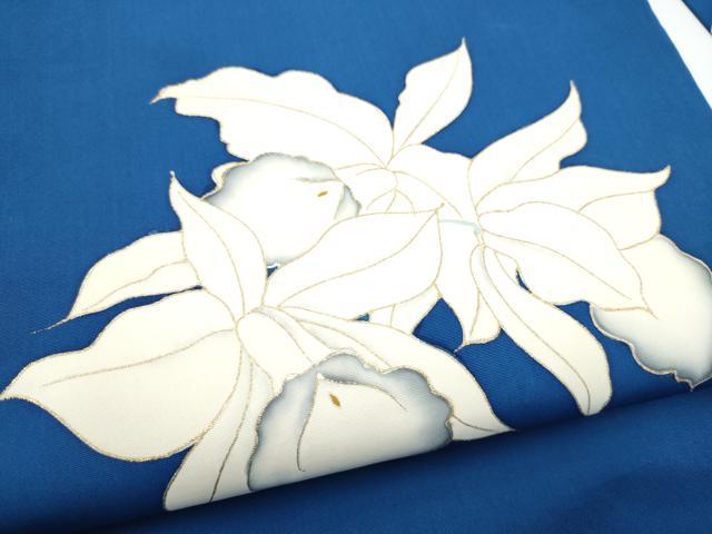 平和屋着物●塩瀬 九寸名古屋帯 枝花文 金彩 正絹 逸品 CABH5102hy