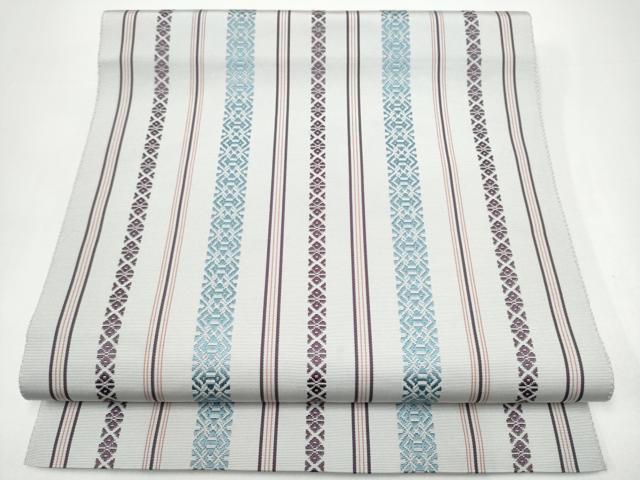 平和屋着物●本場筑前博多織 八寸名古屋帯 献上 正絹 逸品 CABH5113hy
