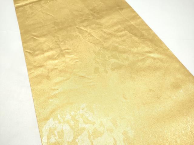 平和屋本店●西陣 長嶋成織物 ながしま帯 六通柄袋帯 霞文 本金箔 瀞金錦 証明書付き 正絹 逸品 CABH5158hy