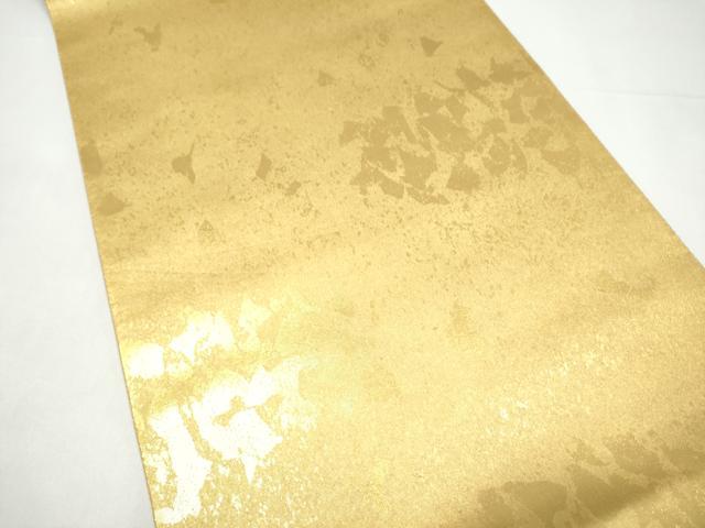 平和屋本店●西陣 長嶋成織物 ながしま帯 六通柄袋帯 霞文 本金箔 瀞金錦 正絹 逸品 CABH5163hy