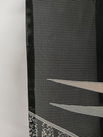 平和屋着物*夏物 訪問着 絽 孔雀文 黒地 洗える着物 CABH5203xi