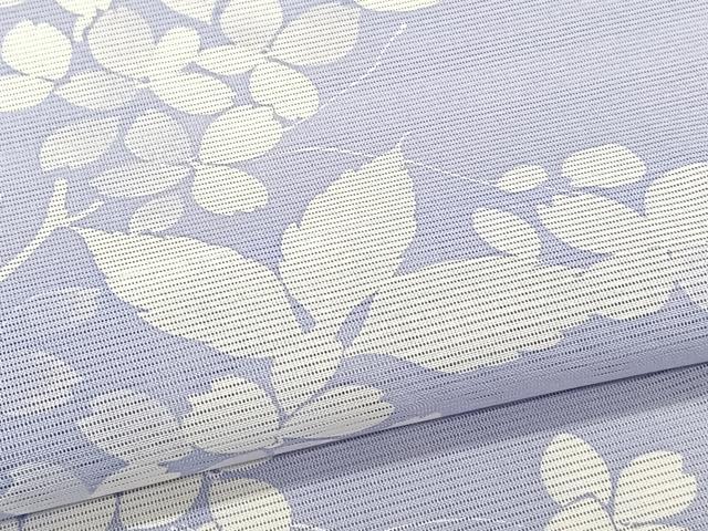 平和屋着物*夏物 小紋 絽 枝花文 洗える着物 CABH5206xi
