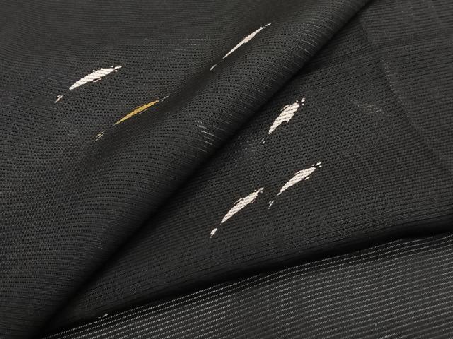 平和屋着物*夏物 小紋 絽 魚 三越扱い 正絹 逸品 CABH5218xi