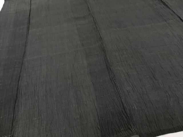 平和屋着物*夏物 紬 本場小千谷縮 羊羹色 麻 逸品 未使用 CABH5222xi