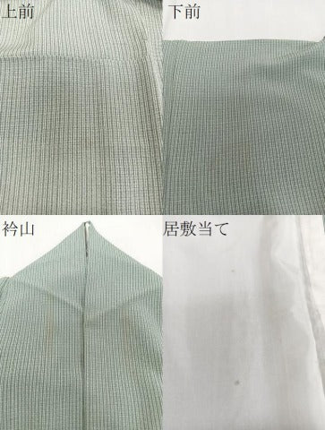 平和屋着物*夏物 小紋 絽 縞 正絹 逸品 CABH5223xi