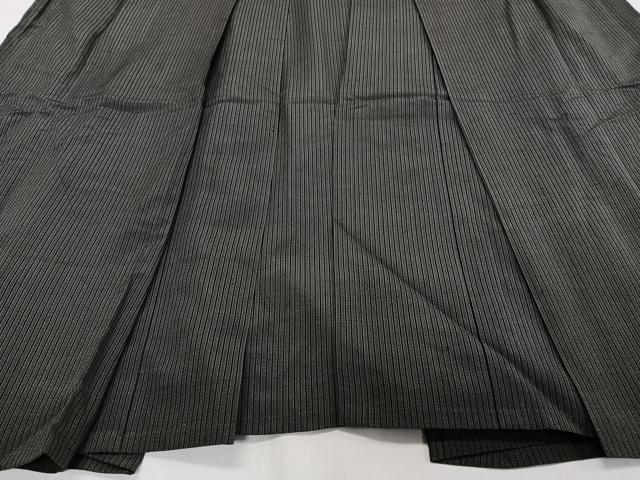 平和屋着物*夏物 男性 行灯袴 縦絽 縞 正絹 逸品 CABH5226xi