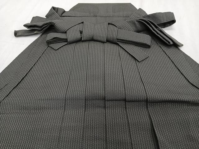 平和屋着物*夏物 男性 行灯袴 縦絽 墨色 正絹 逸品 CABH5228xi