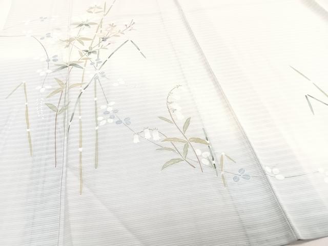 平和屋着物*夏物 訪問着 変わり絽 友禅 草花文 暈し染め 正絹 逸品 CABH5229xi