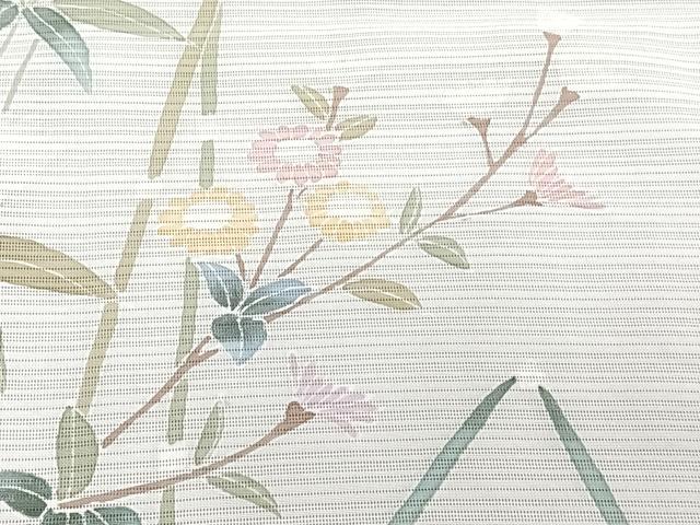 平和屋着物*夏物 訪問着 変わり絽 友禅 草花文 暈し染め 正絹 逸品 CABH5229xi