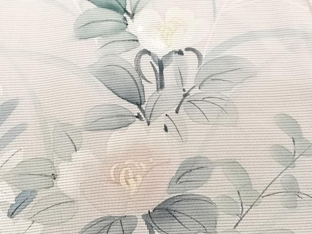 平和屋着物*夏物 訪問着 絽 手描き 草花文 正絹 逸品 CABH5230xi