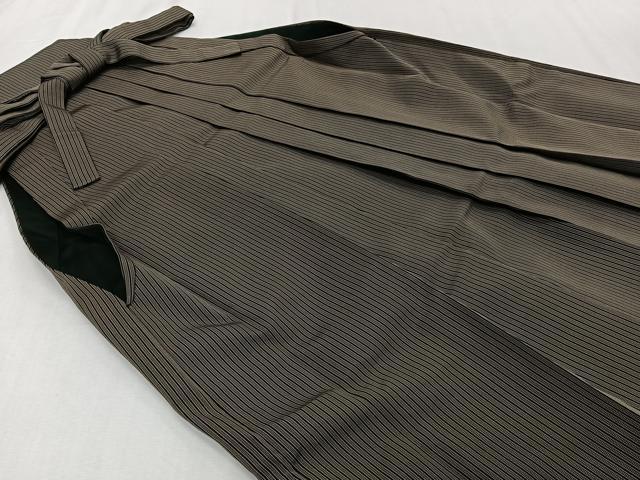 平和屋着物●男性 行灯袴 縞 正絹 逸品 CABH5232xi