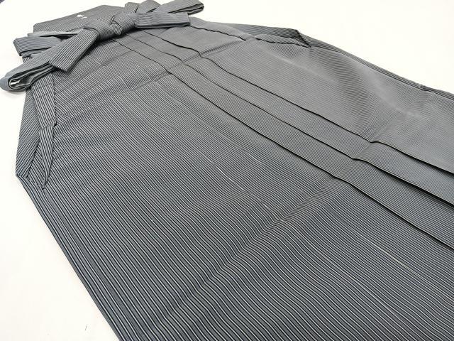 平和屋着物●男性 行灯袴 縞 正絹 逸品 CABH5235xi
