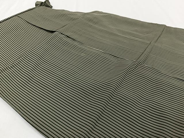 平和屋着物●男性 行灯袴 縞 正絹 逸品 CABH5240xi