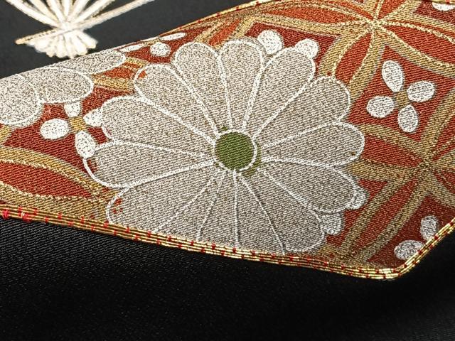 平和屋着物■豪華黒留袖 駒刺繍 束ね熨斗花文 金彩 正絹 逸品 未使用 CABH5261xi