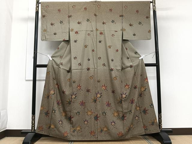 平和屋着物■訪問着 楓文 正絹 逸品 CABH5308xi