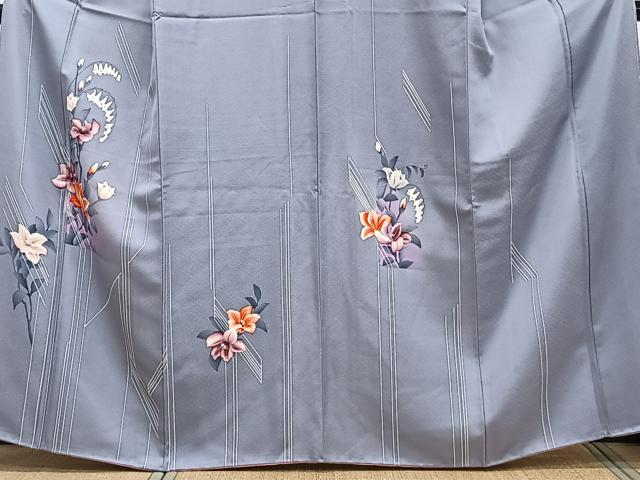 平和屋着物■訪問着 手描き 草花文 暈し染め 正絹 逸品 CABH5324xi