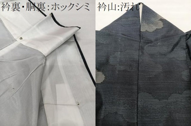 平和屋着物■本場大島紬 雲文 さが美扱い 正絹 逸品 CABH5329xi