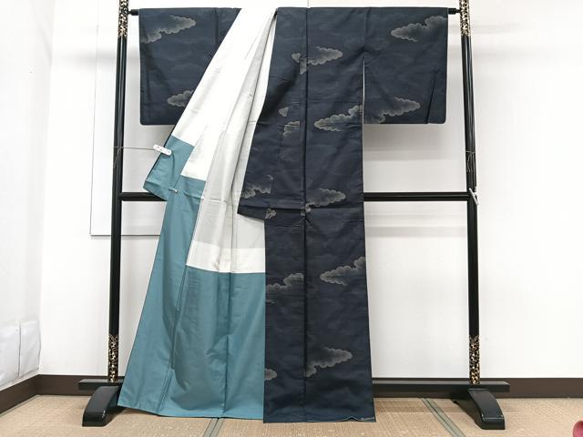 平和屋着物■本場大島紬 雲文 さが美扱い 正絹 逸品 CABH5329xi