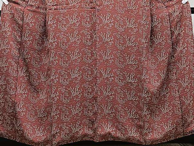 平和屋着物■上質な小紋 草花文 正絹 逸品 CABH5331xi