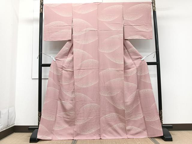 平和屋着物■上質な小紋 草花文 正絹 逸品 CABH5333xi