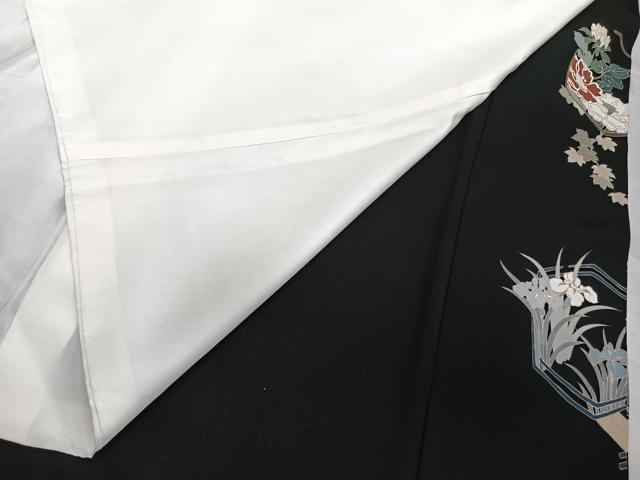平和屋着物■豪華黒留袖 作家物 亀甲花鳥文 金彩 正絹 逸品 CABH5334xi
