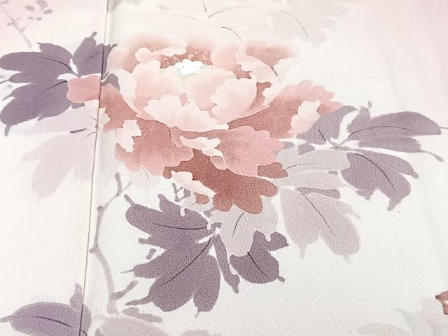 平和屋着物■訪問着 手描き 草花文 暈し染め 正絹 逸品 未使用 CABH5344xi