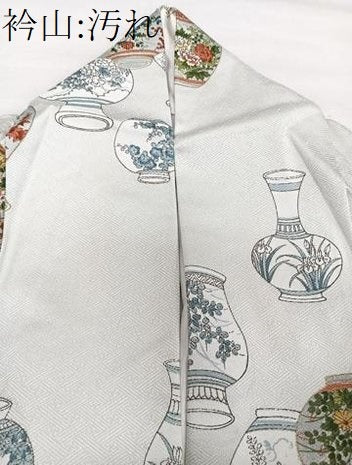 平和屋着物■上質な小紋 花瓶文 金彩 正絹 逸品 CABH5349xi