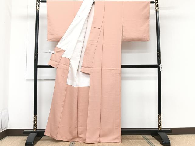 平和屋着物■上質な色無地 遠州茶色 正絹 逸品 未使用 CABH5355xi