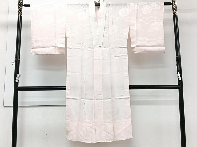 平和屋着物■長襦袢 無双仕立て 雲取り菊地紋 正絹 逸品 CABH5496xi