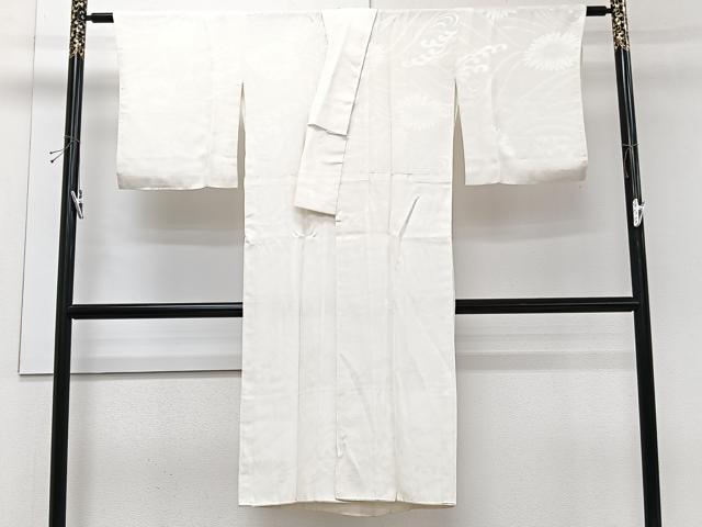 平和屋着物■長襦袢 袷 立波菊地紋 正絹 逸品 CABH5497xi